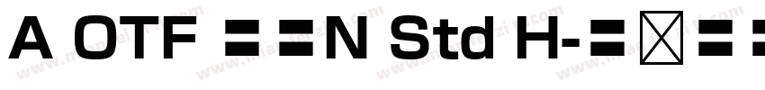 A OTF 墨東N Std H字体转换